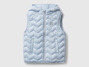 Gilet imbottito con cappuccio
