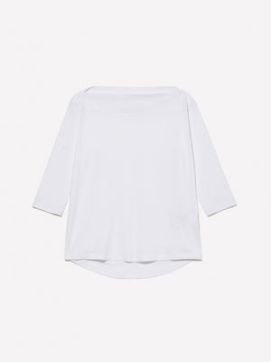 T-shirt con scollo a barca