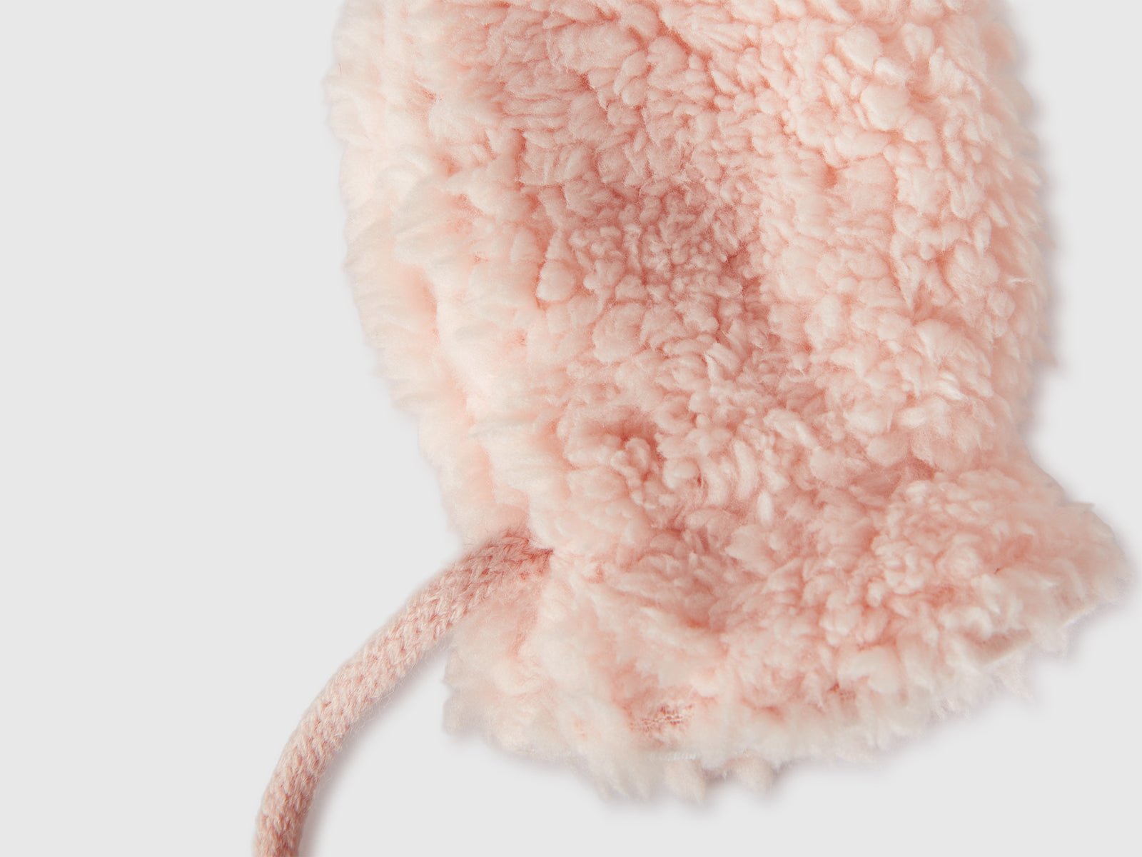 Muffole effetto orsetto da neonato rosa tenue 3 | Benetton Outlet