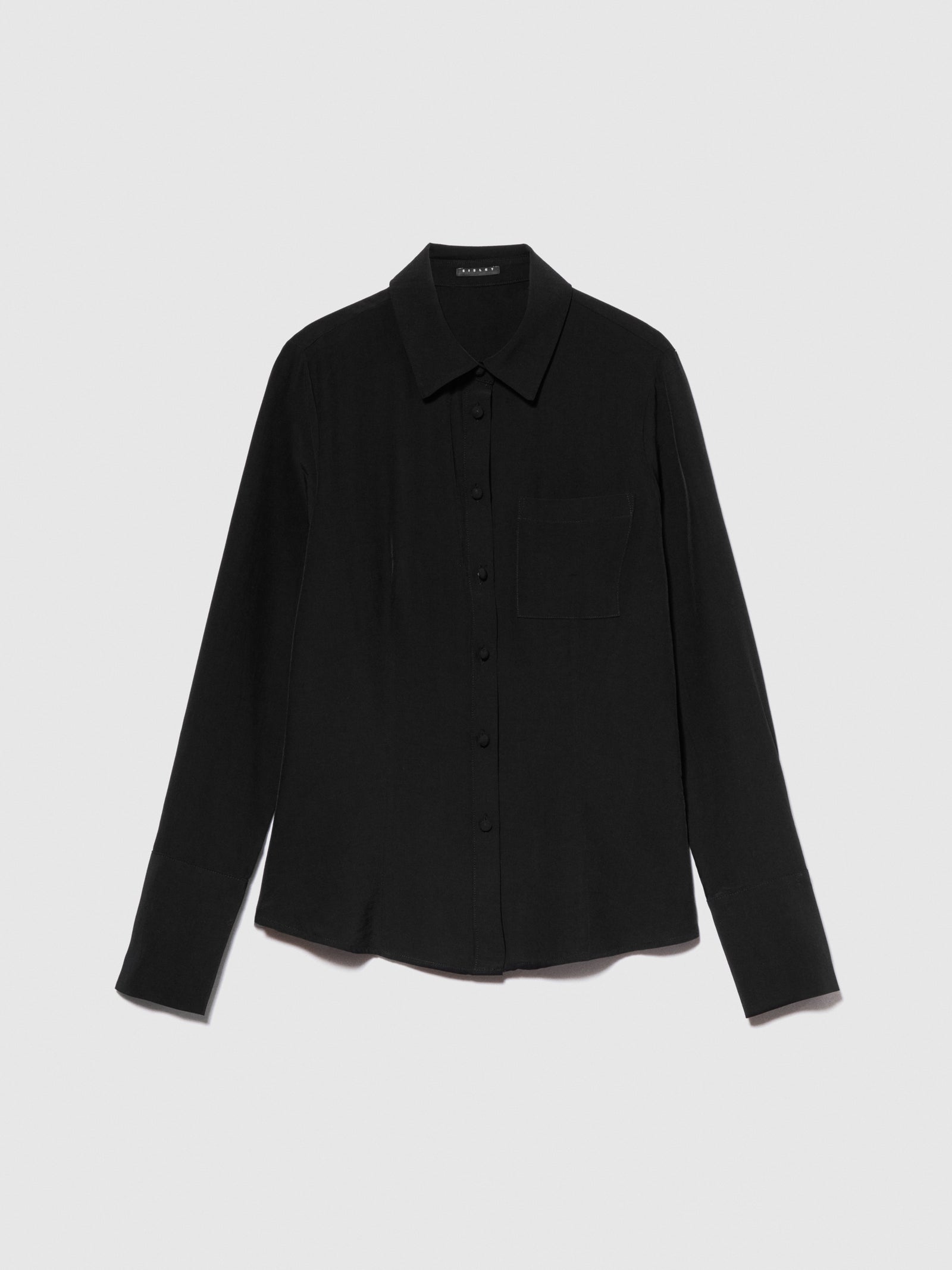 Camicia combinata da donna nero | Sisley Outlet