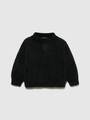 Maglia cropped in ciniglia