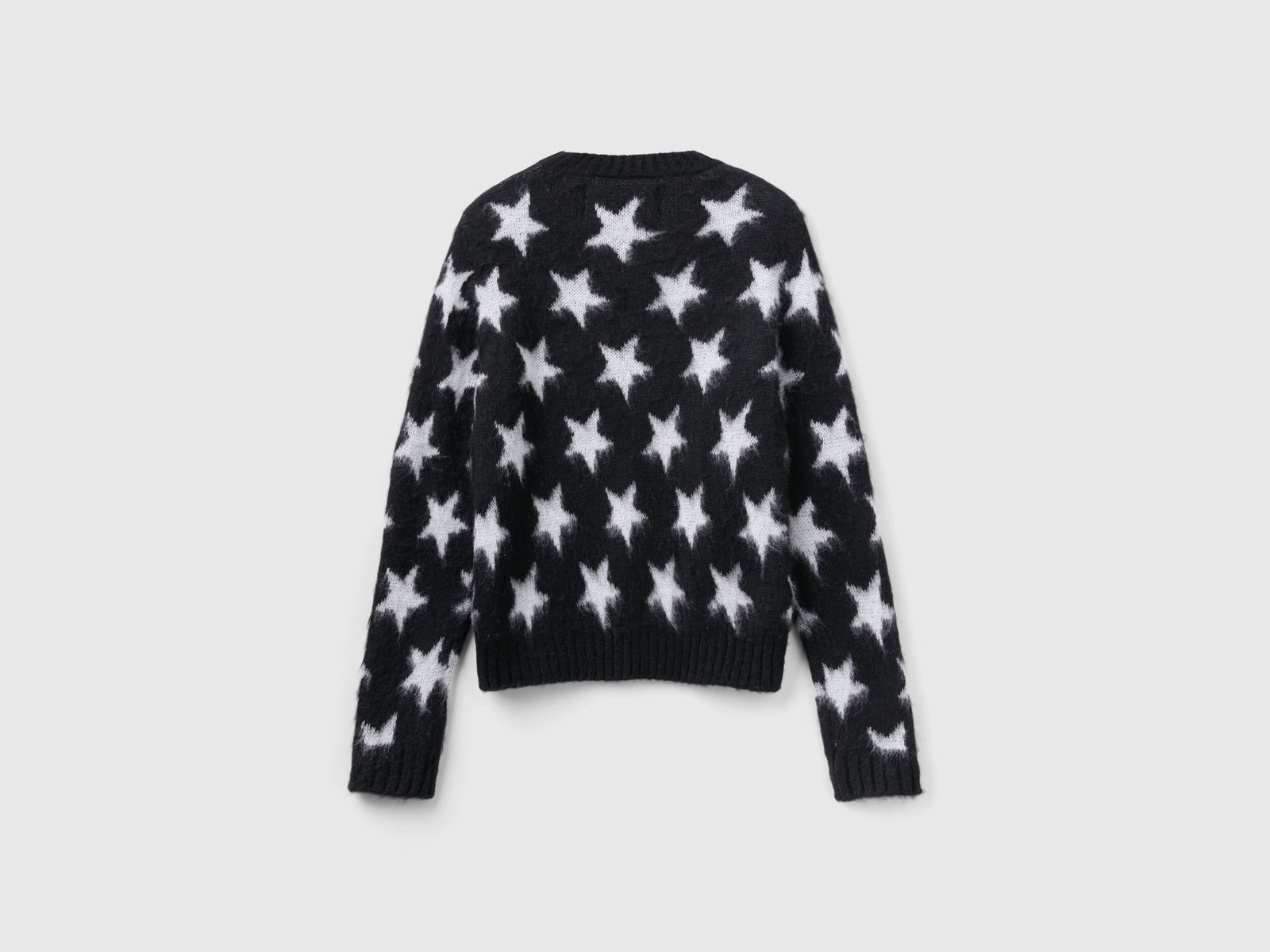 Calda maglia con stelle da donna nero 2 | Benetton Outlet