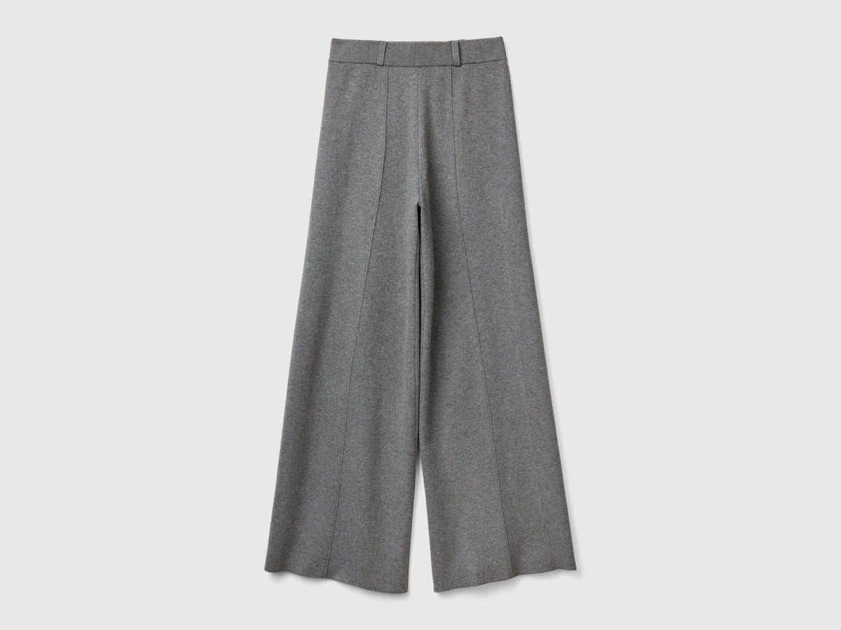 Palazzo trousers in viscose blend