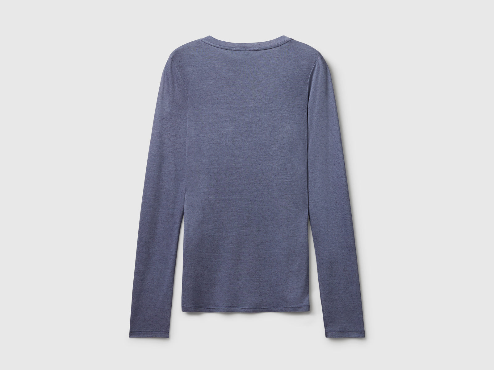 T-shirt in misto viscosa e cashmere da donna lilla 2 | Benetton Outlet