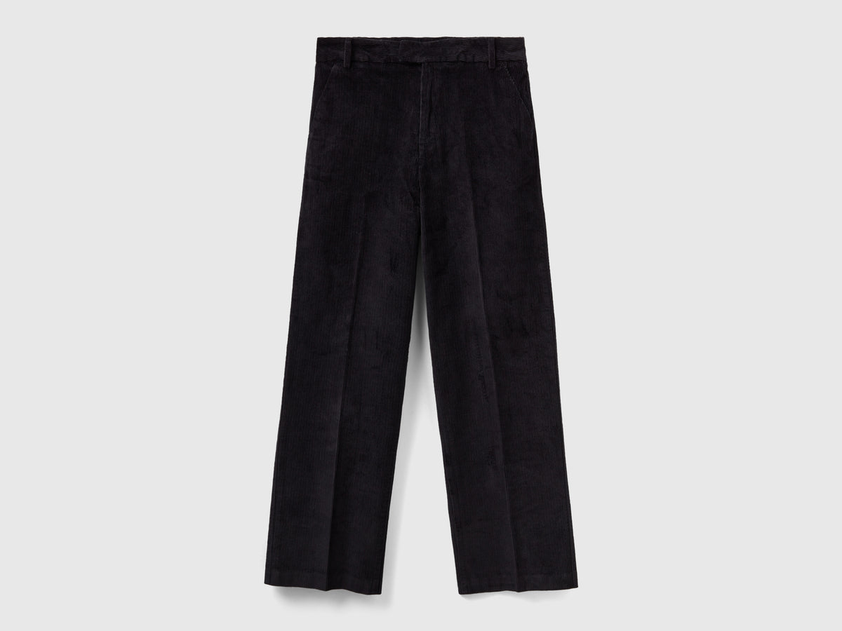 Pantaloni straight in velluto a coste