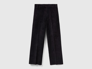 Pantaloni straight in velluto a coste
