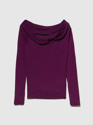 T-shirt con spalla scoperta