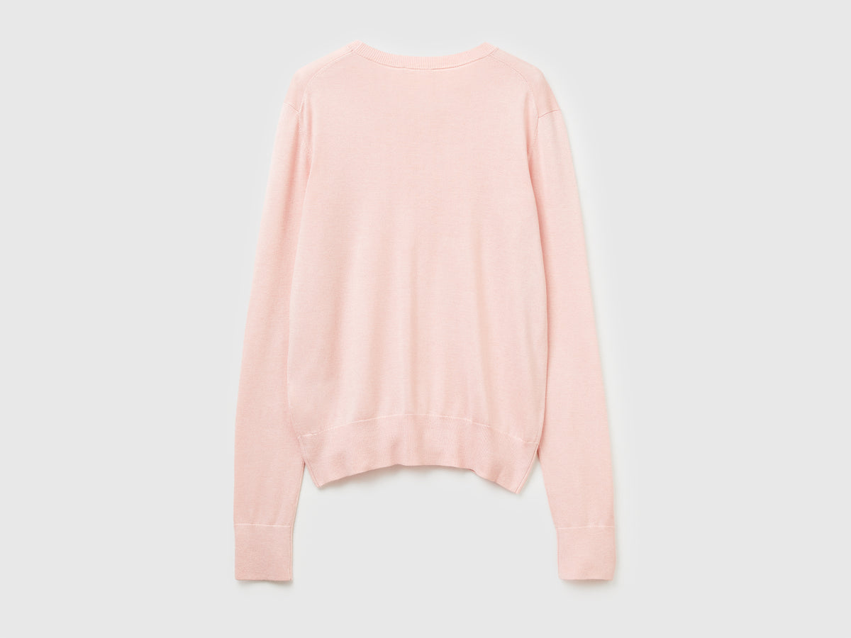Maglia manica lunga in misto seta