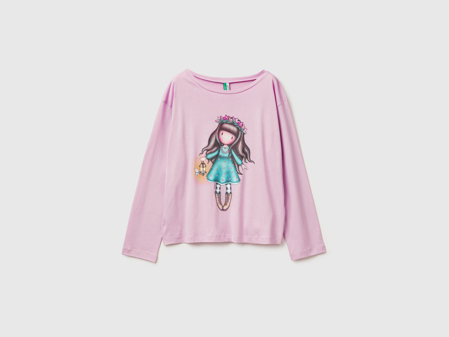 Maglia con stampa ©Santoro Gorjuss da donna rosa | Benetton Outlet