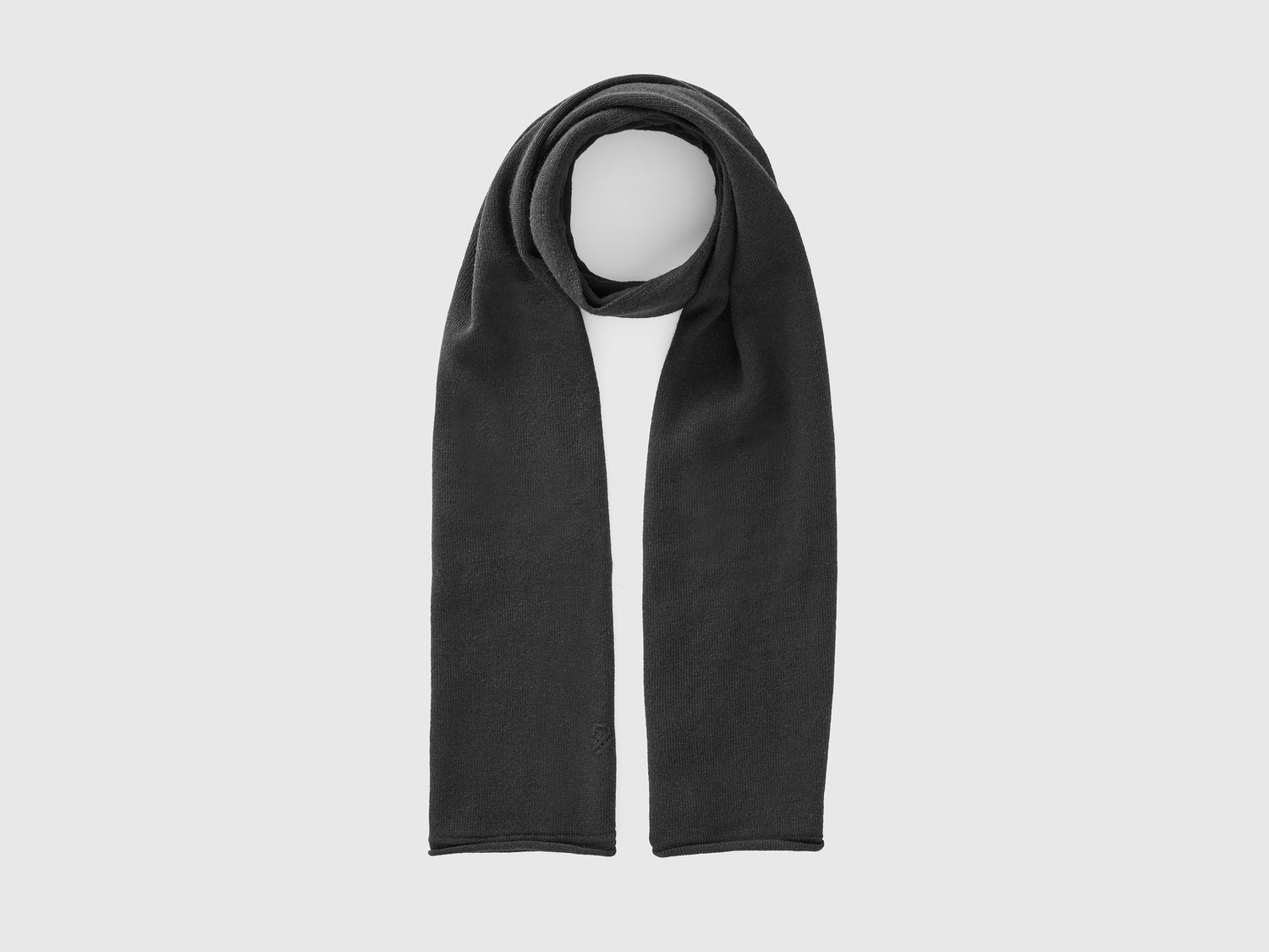 Sciarpa in misto cashmere da donna nero | Benetton Outlet