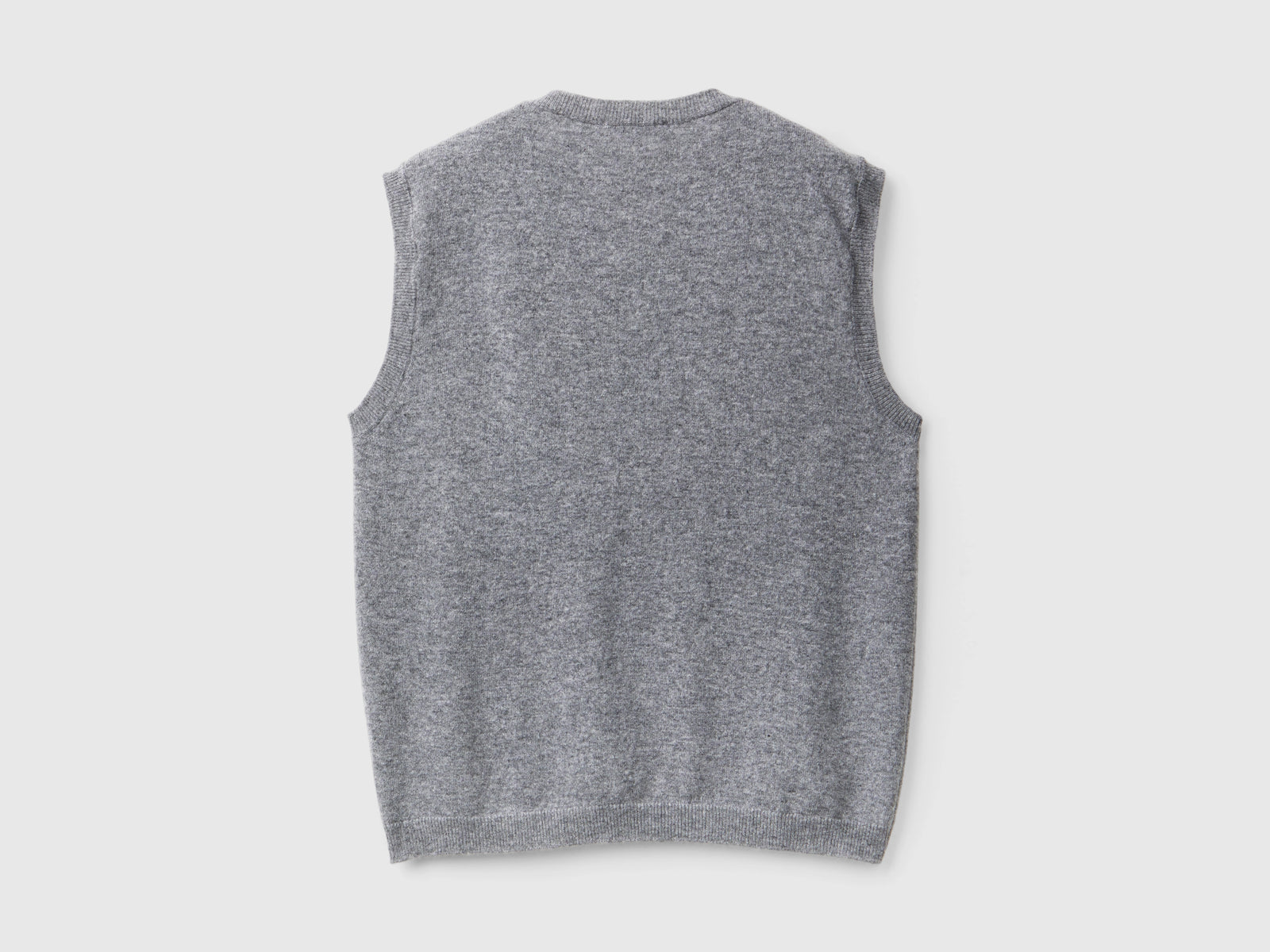 Gilet in pura lana Merino da donna grigio scuro 2 | Benetton Outlet