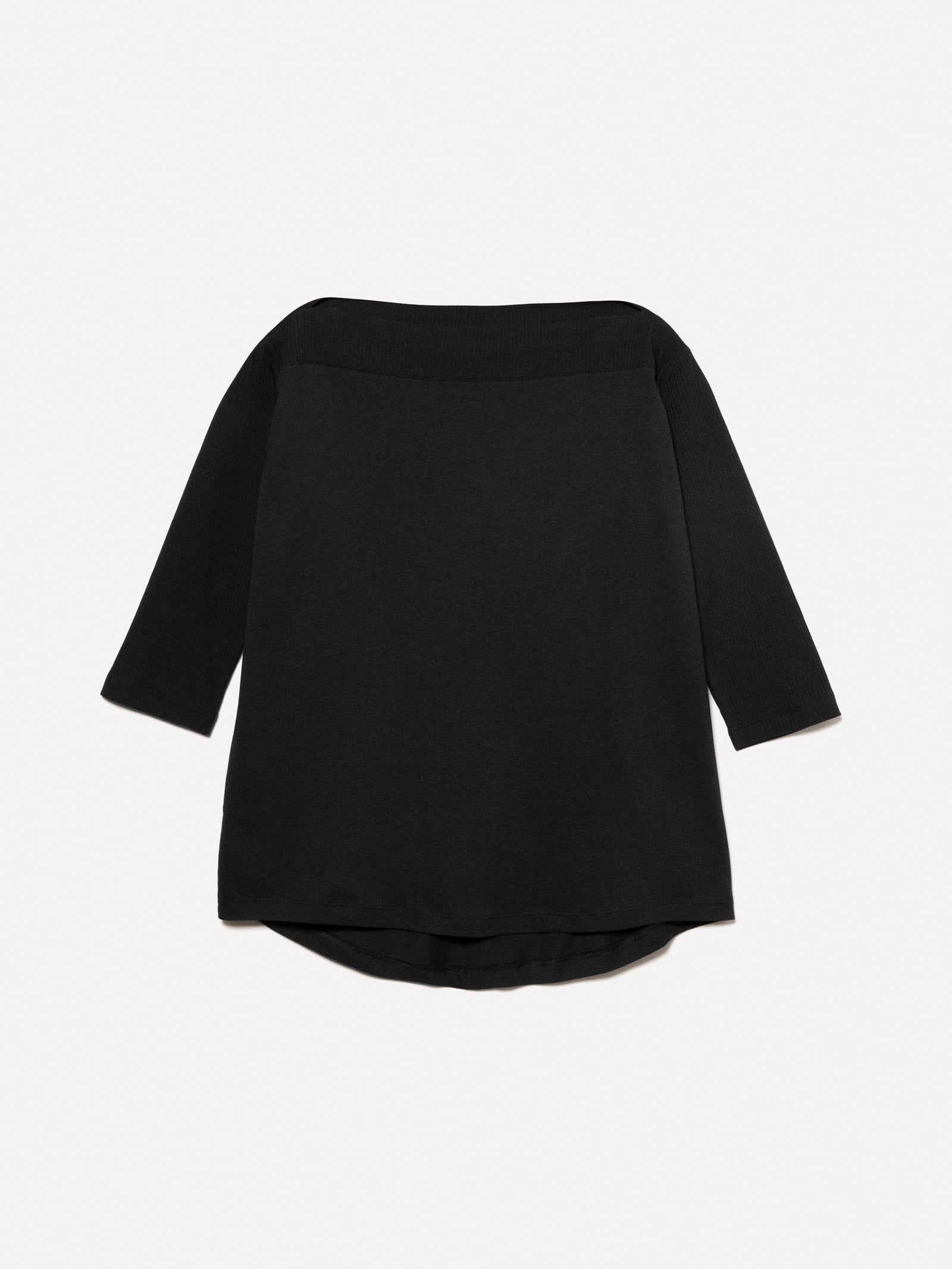 T-shirt con scollo a barca da donna nero | Sisley Outlet