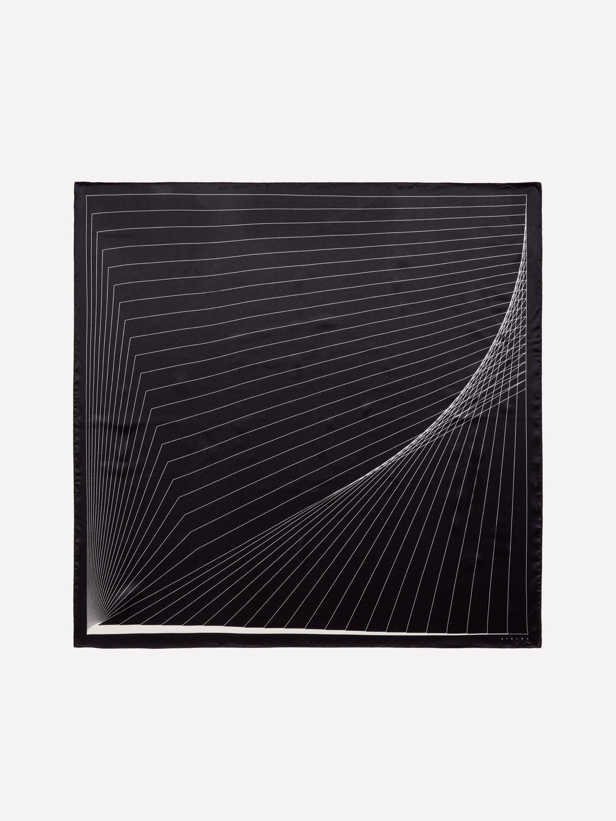 Foulard 100% seta stampa geometrica