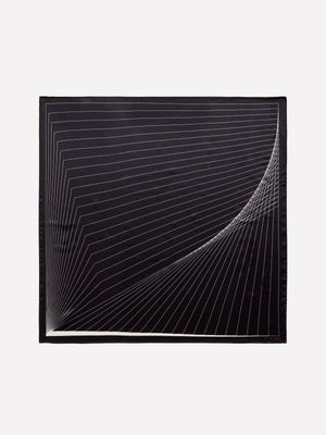 Foulard 100% seta stampa geometrica