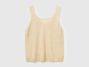 Canotta reversibile in misto alpaca