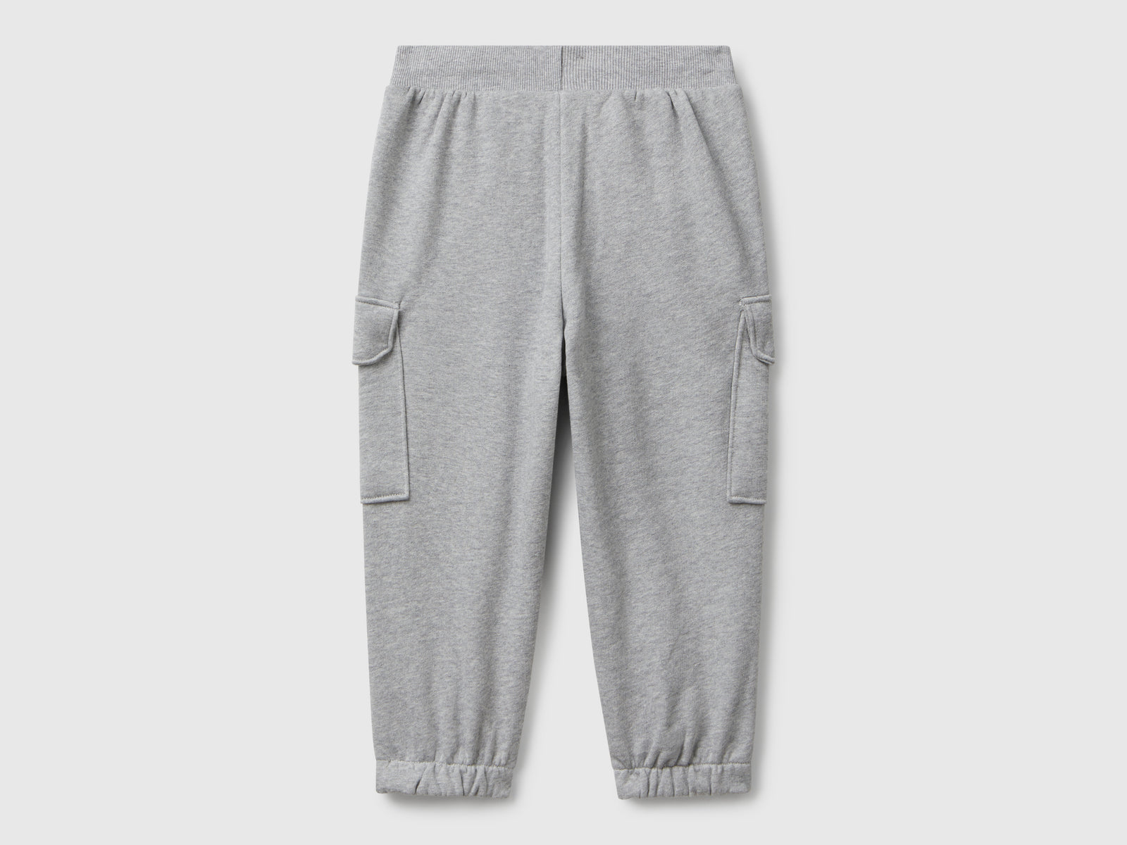 Joggers cargo in felpa da bimbo grigio chiaro 2 | Benetton Outlet
