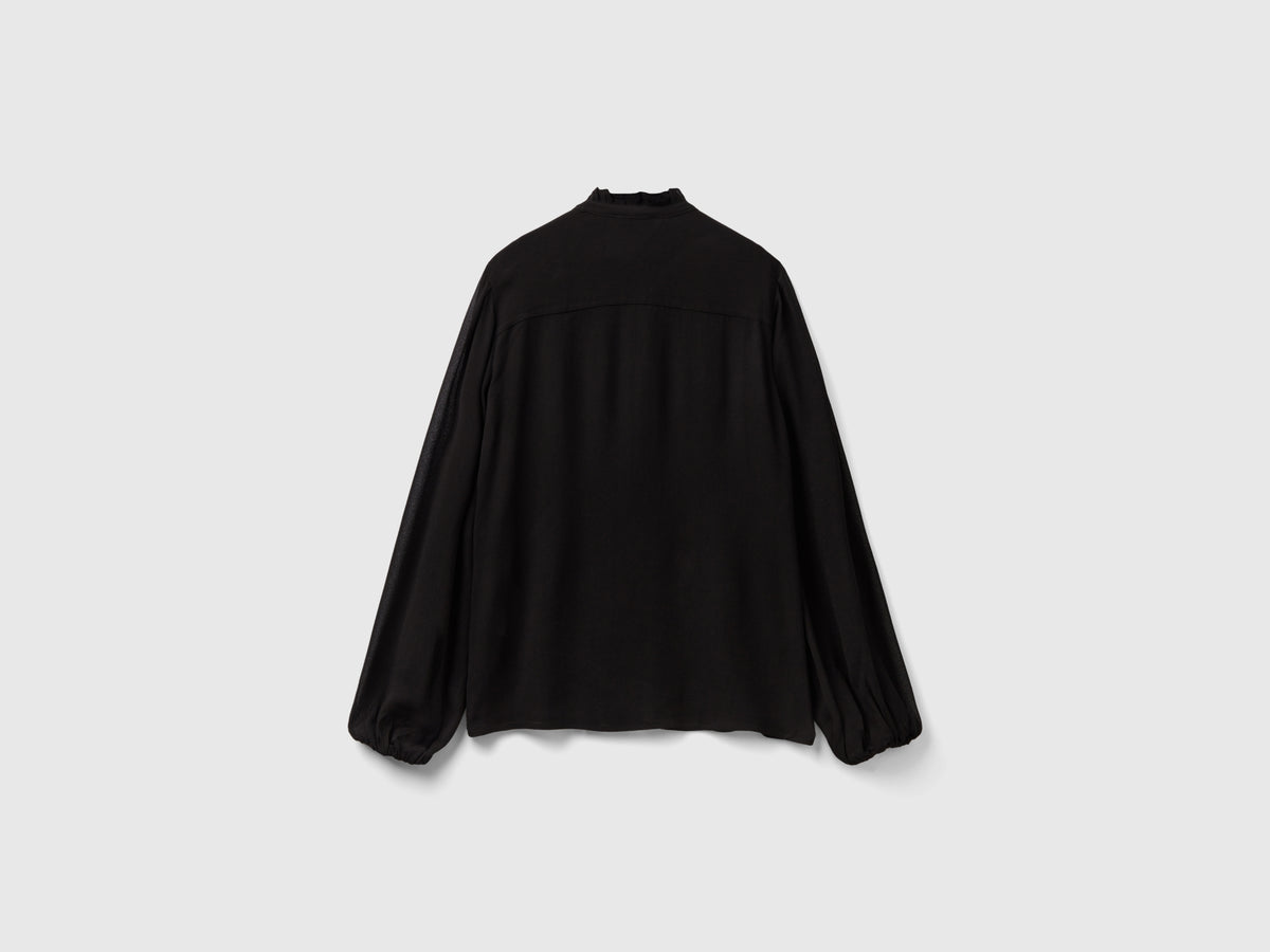 Camicia fluida con rouches