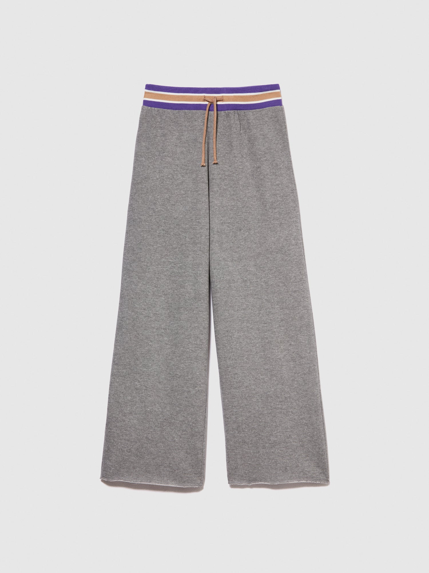 Pantaloni palazzo in felpa da bambina grigio | Sisley young Outlet