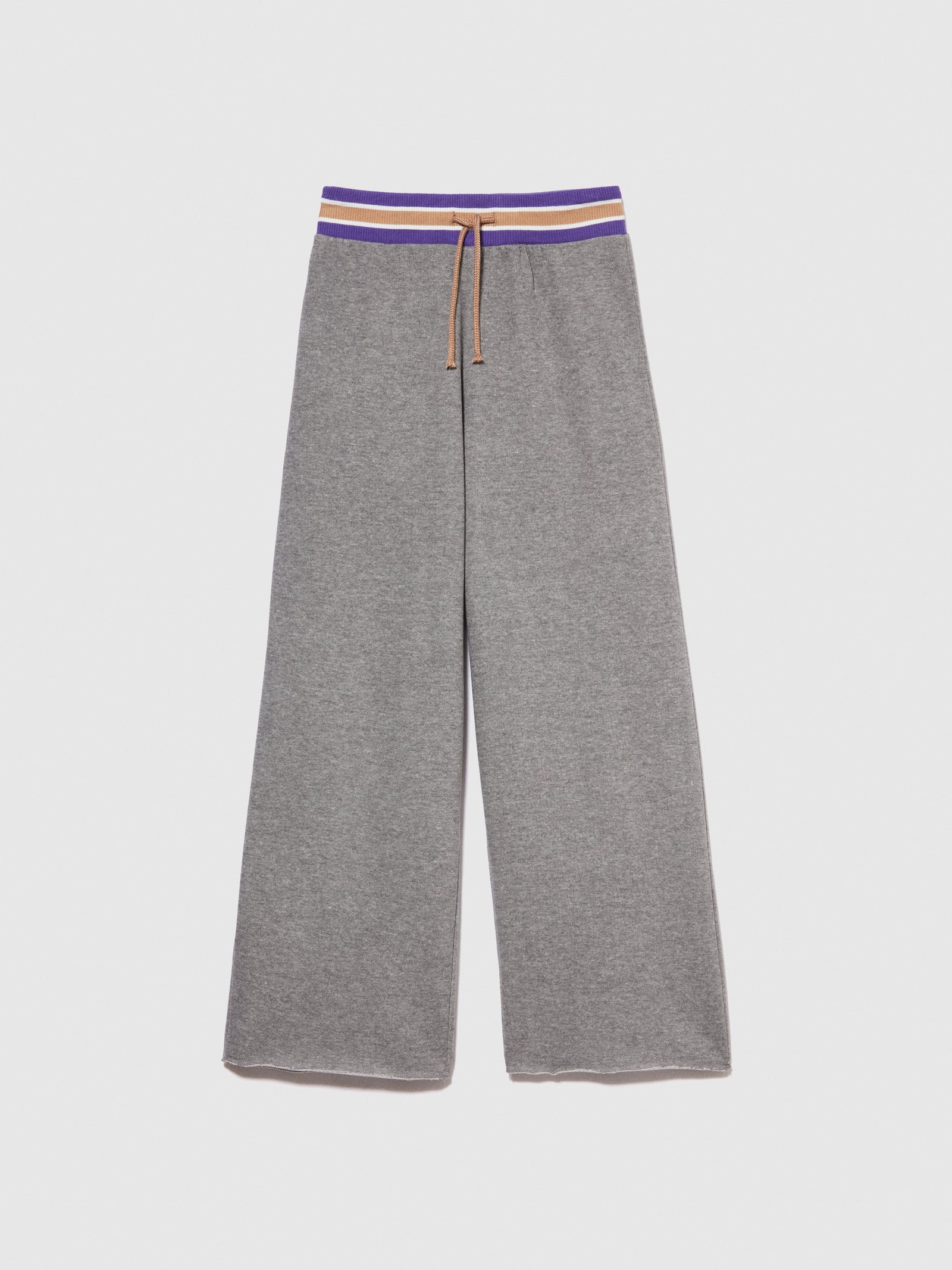 Pantaloni palazzo in felpa da bambina grigio | Sisley young Outlet