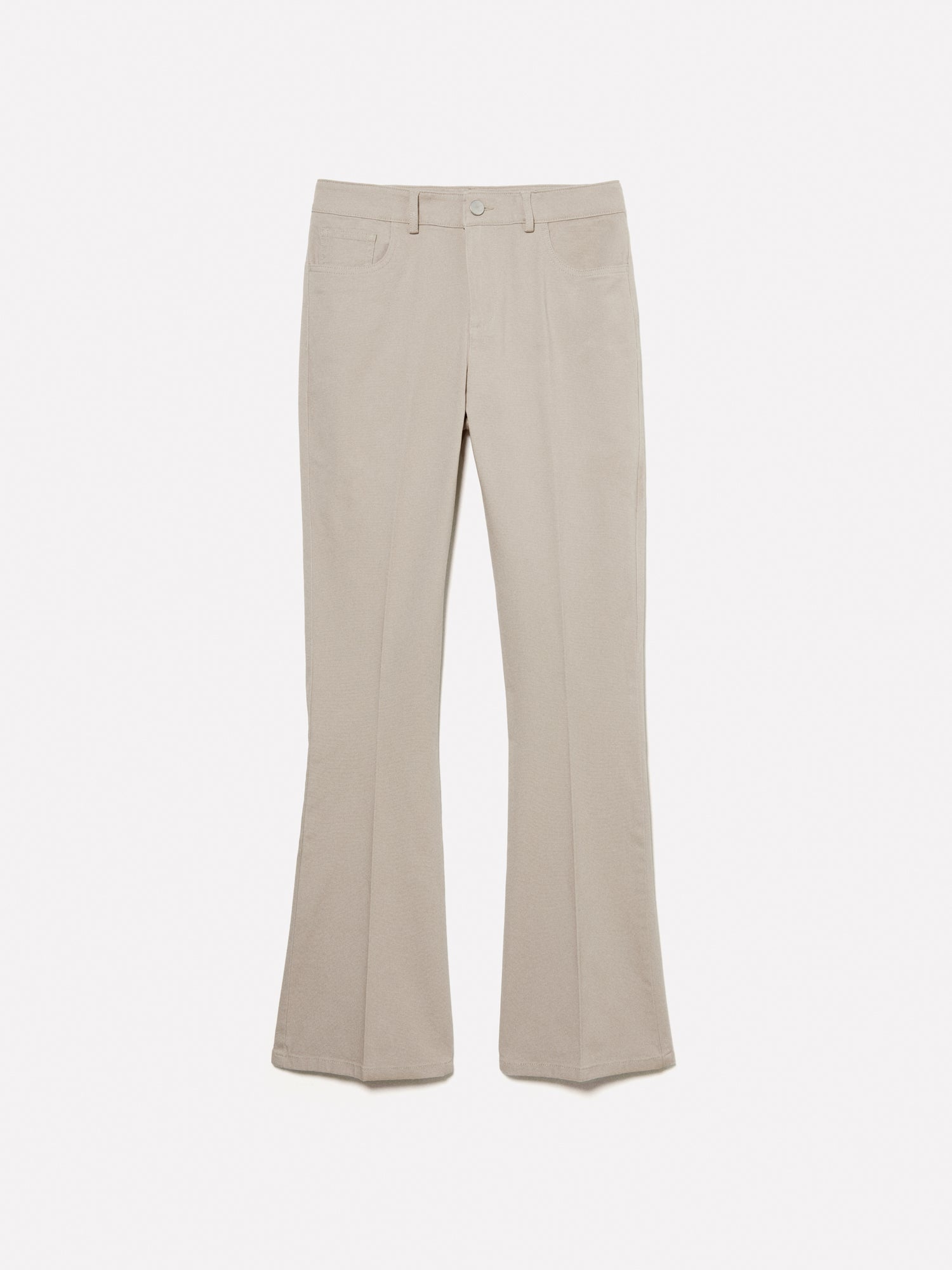 Pantaloni flare fit da donna beige | Sisley Outlet