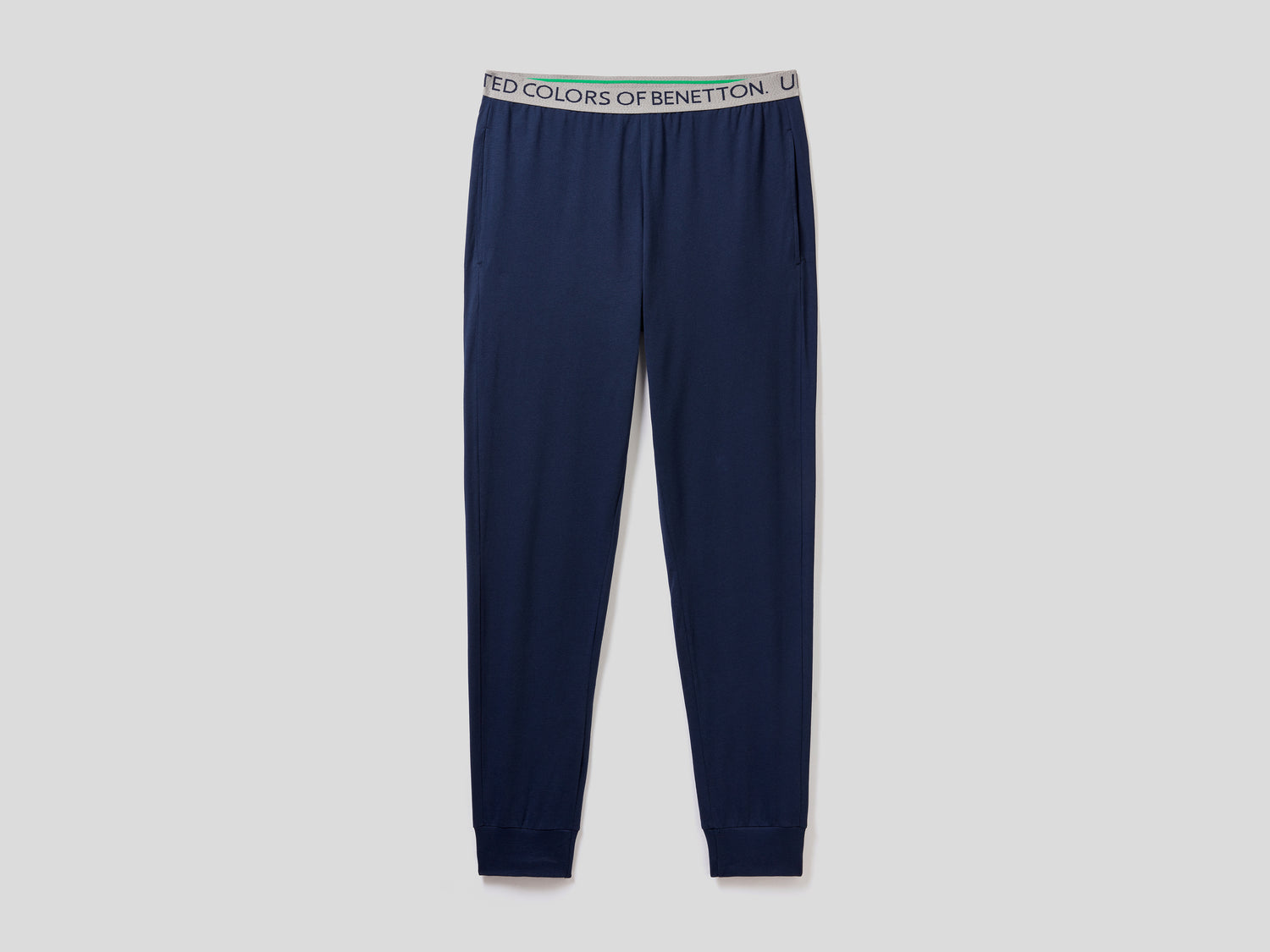 Pantaloni in cotone da uomo blu scuro | Benetton Outlet