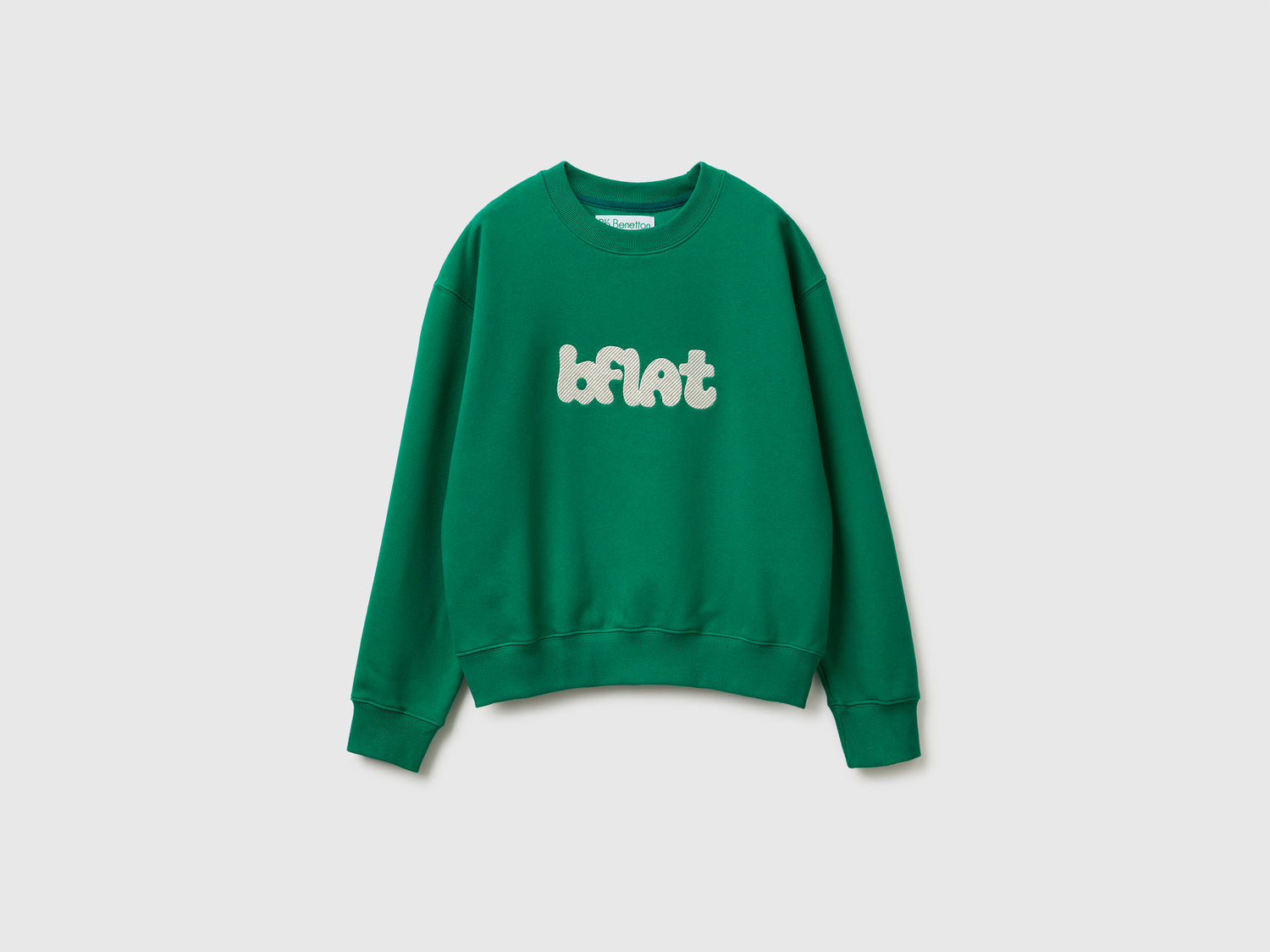 Felpa con ricamo da donna verde | Benetton Outlet