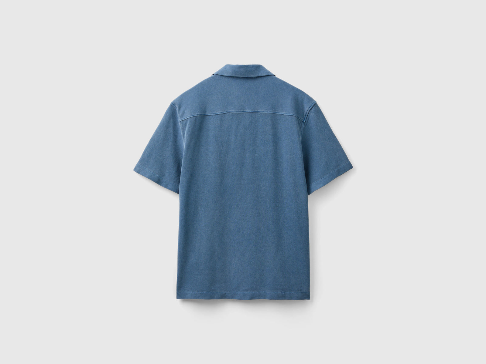 Camicia in piquet cotone bio da uomo avio 2 | Benetton Outlet