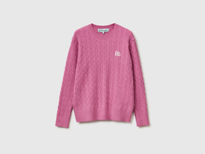 Maglione con trecce