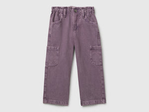 Pantaloni cargo in cotone