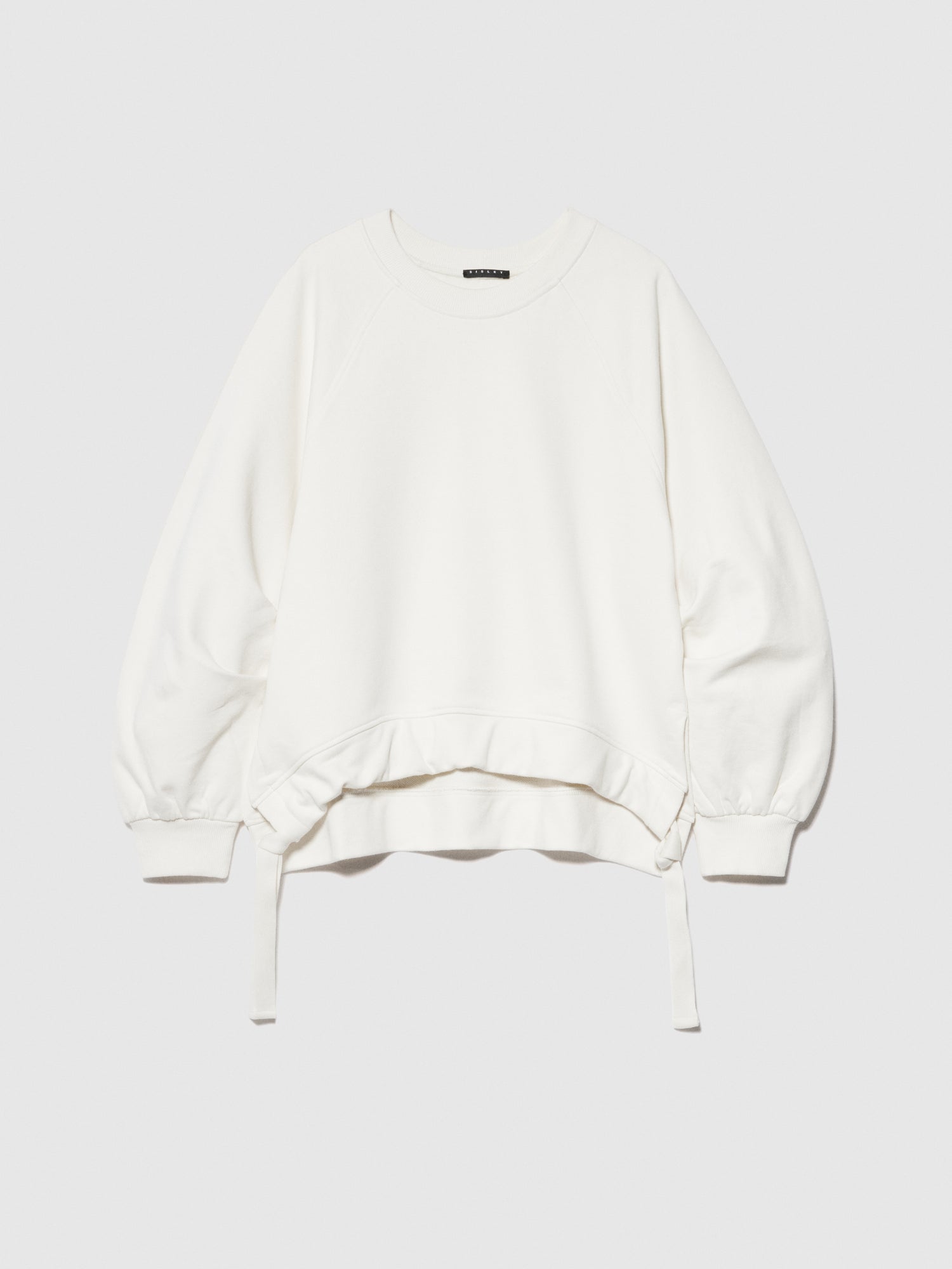Felpa over con coulisse da donna bianco panna | Sisley Outlet