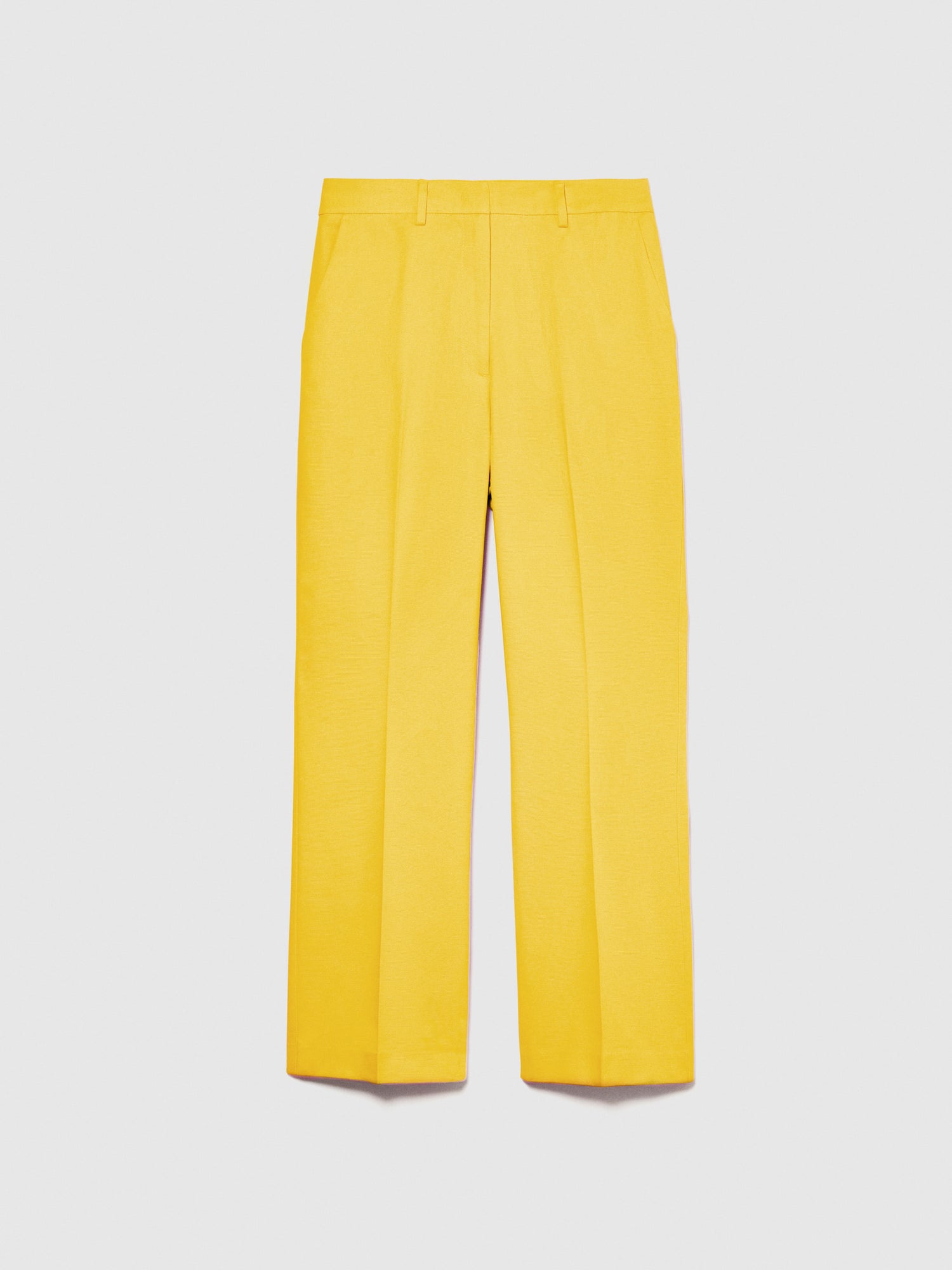 Pantaloni a vita alta da donna giallo | Sisley Outlet