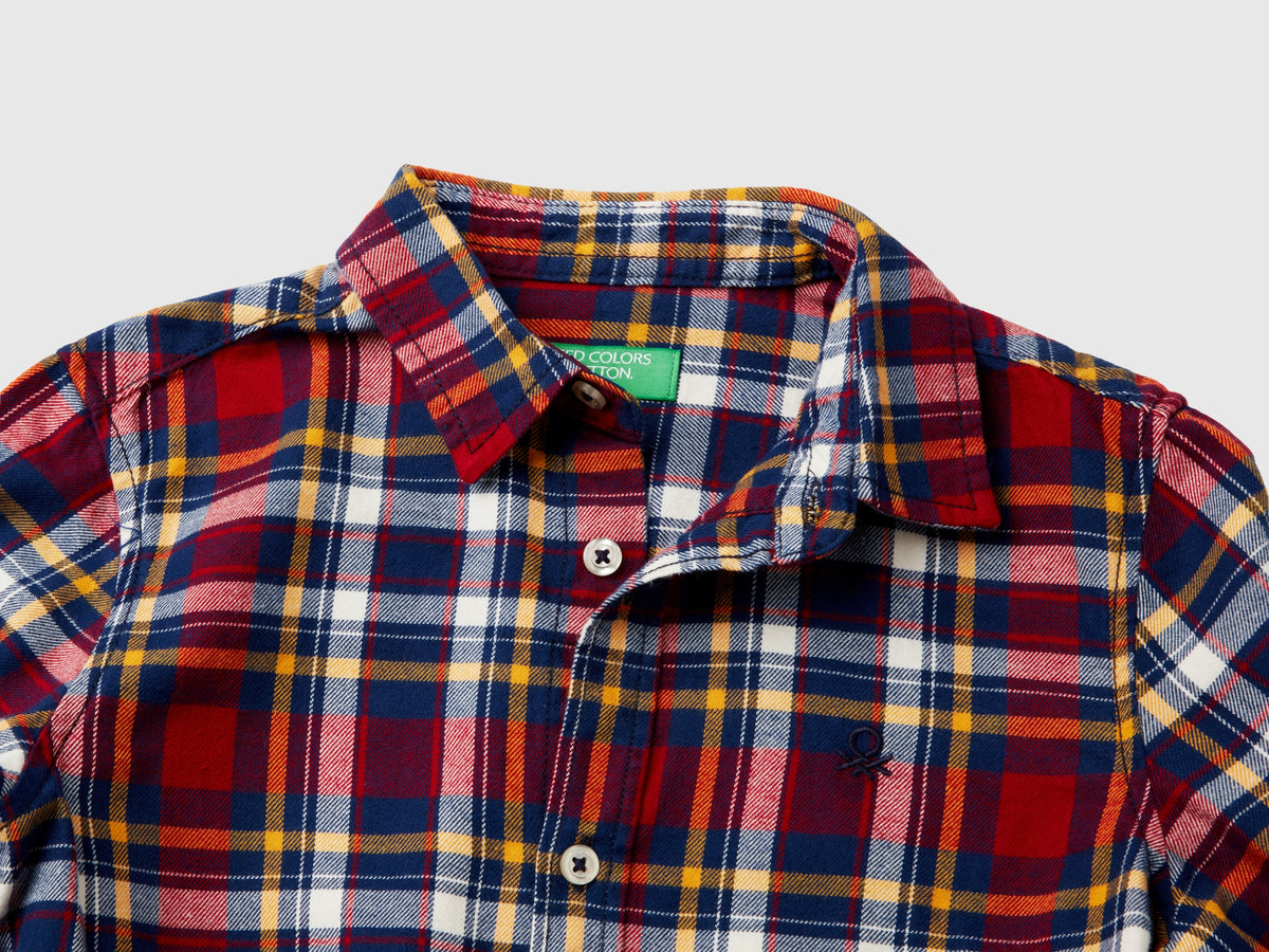 Camicia scozzese 100% cotone