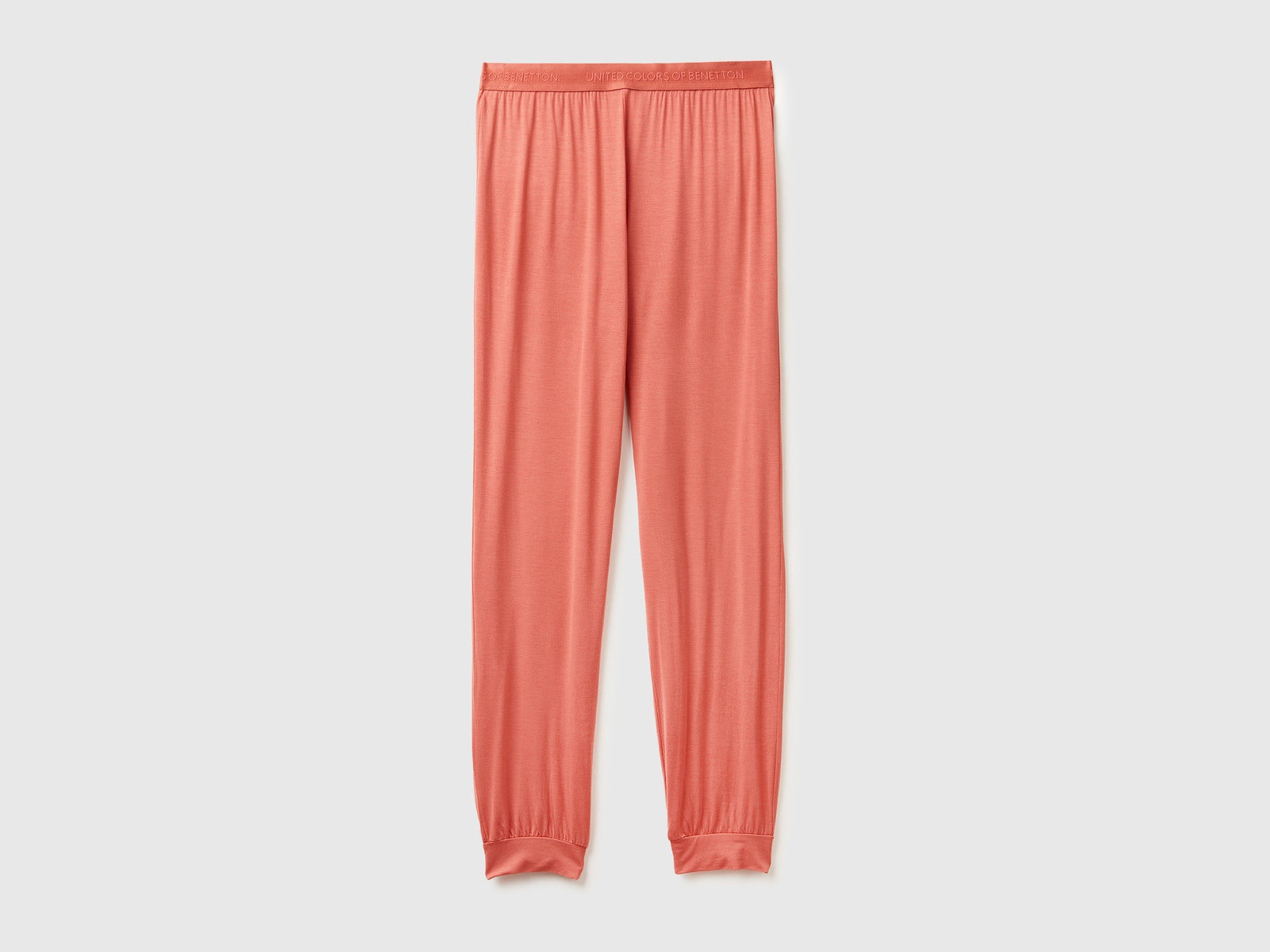 Pantaloni in Modal stretch da donna arancione | Benetton Outlet