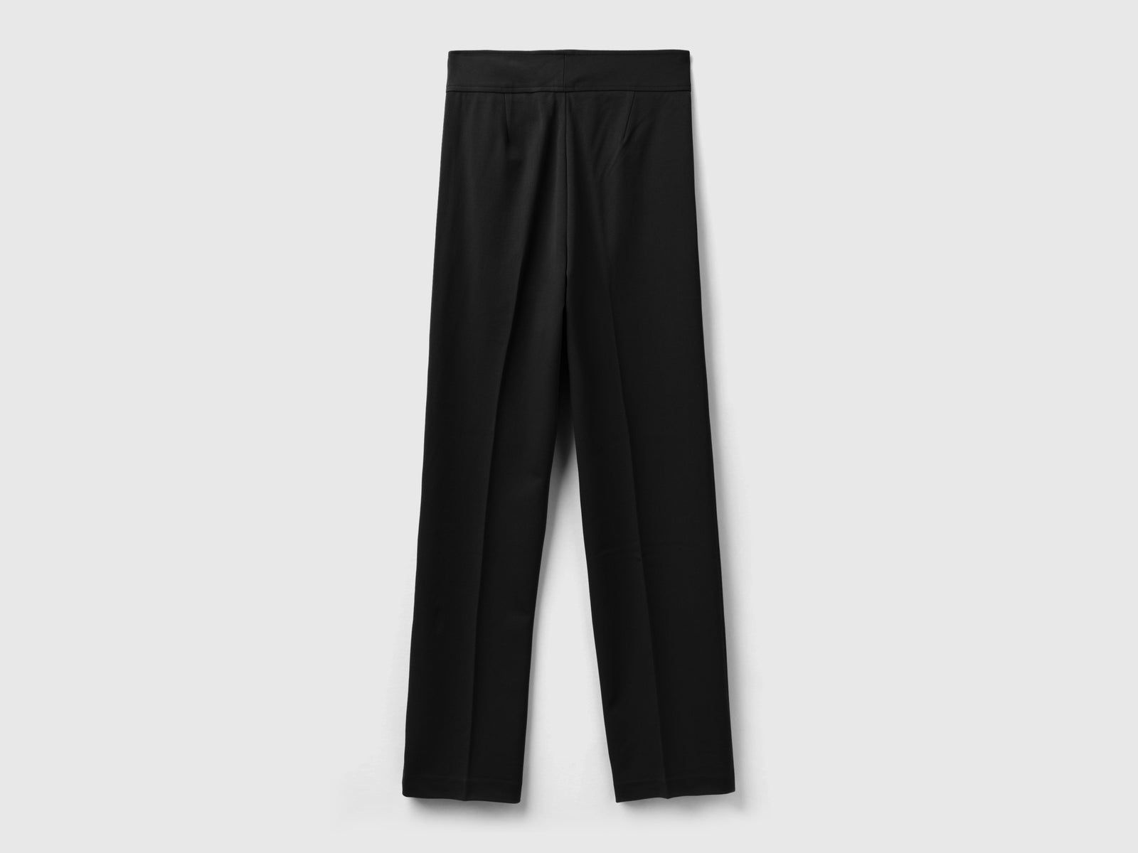 Pantaloni in misto viscosa stretch da donna nero 2 | Benetton Outlet