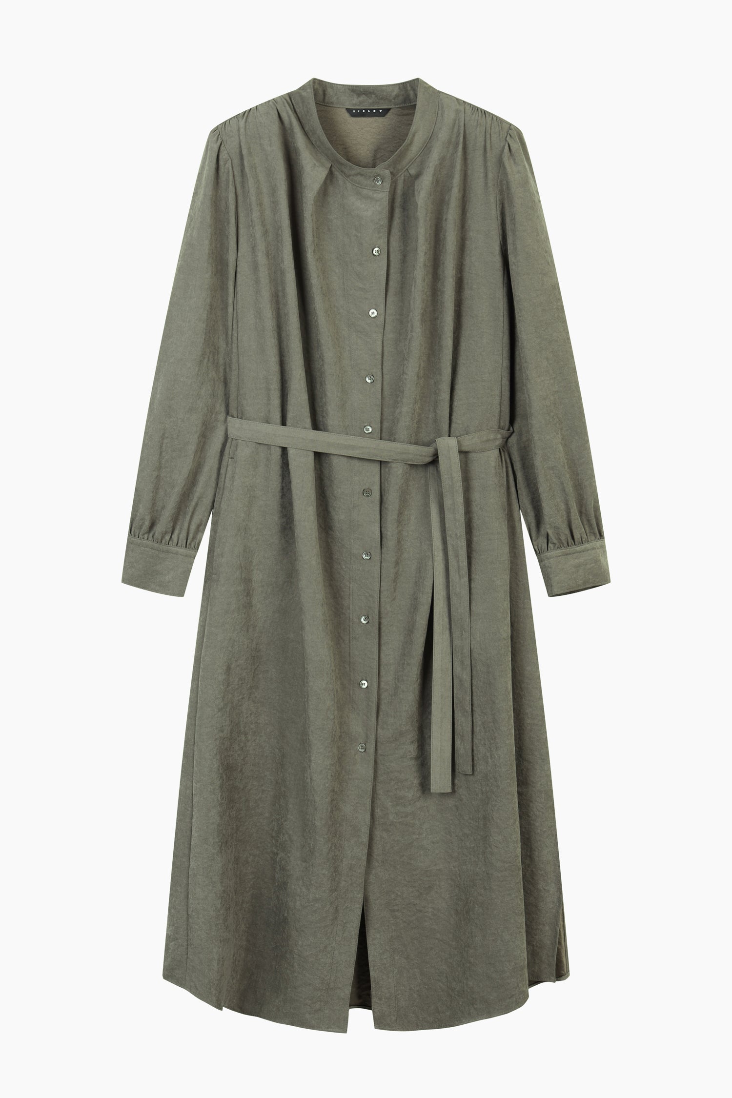 Chemisier con fusciacca da donna verde oliva | Sisley Outlet
