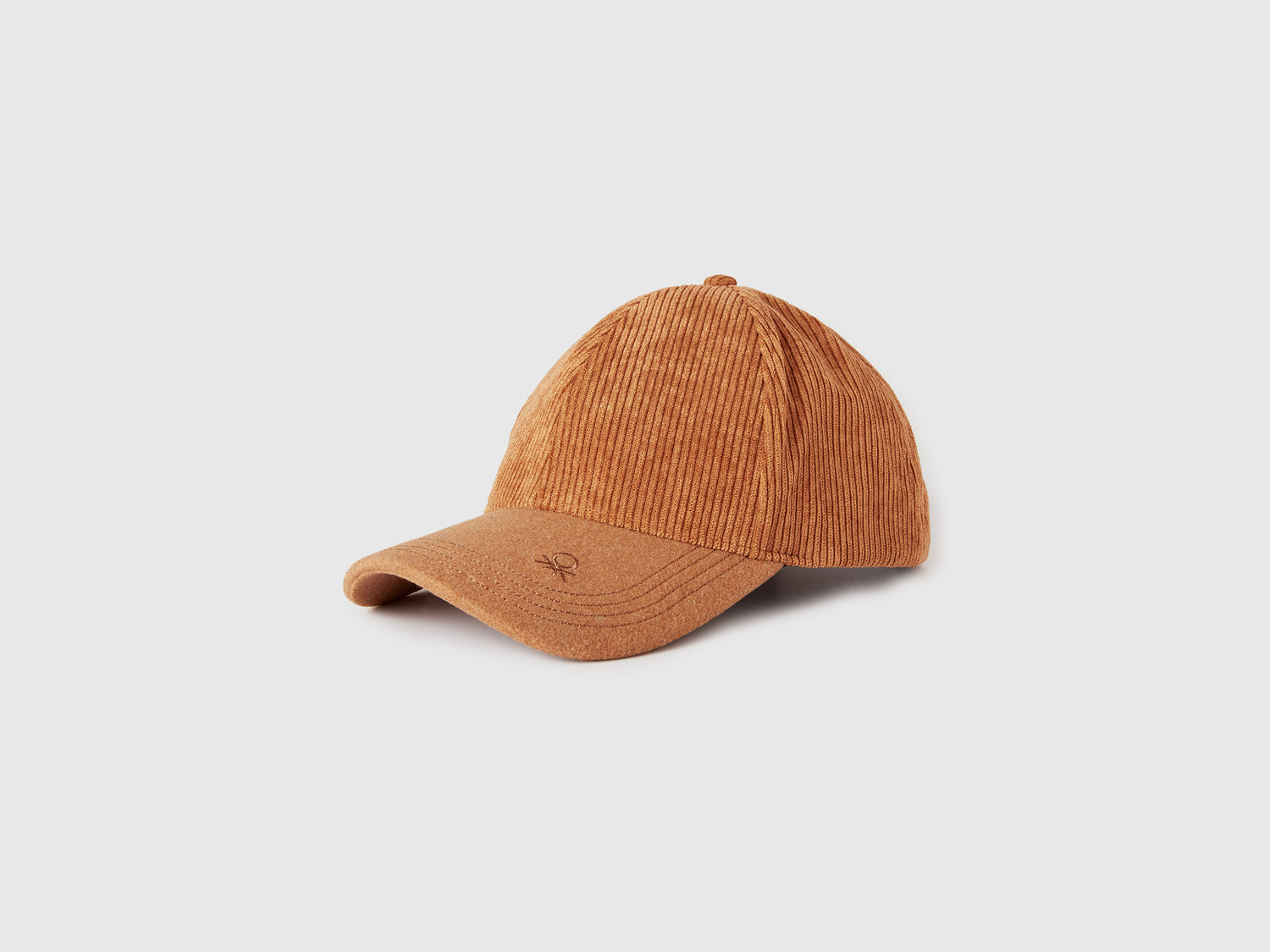 Cappellino baseball con ricamo logo da uomo beige | Benetton Outlet