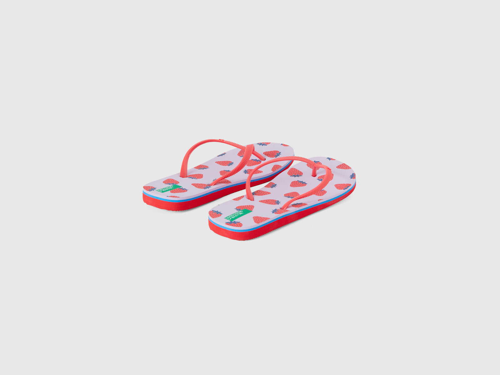 Infradito con pattern fragole da uomo lilla 2 | Benetton Outlet