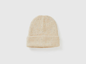 Cappello in misto lana con strass