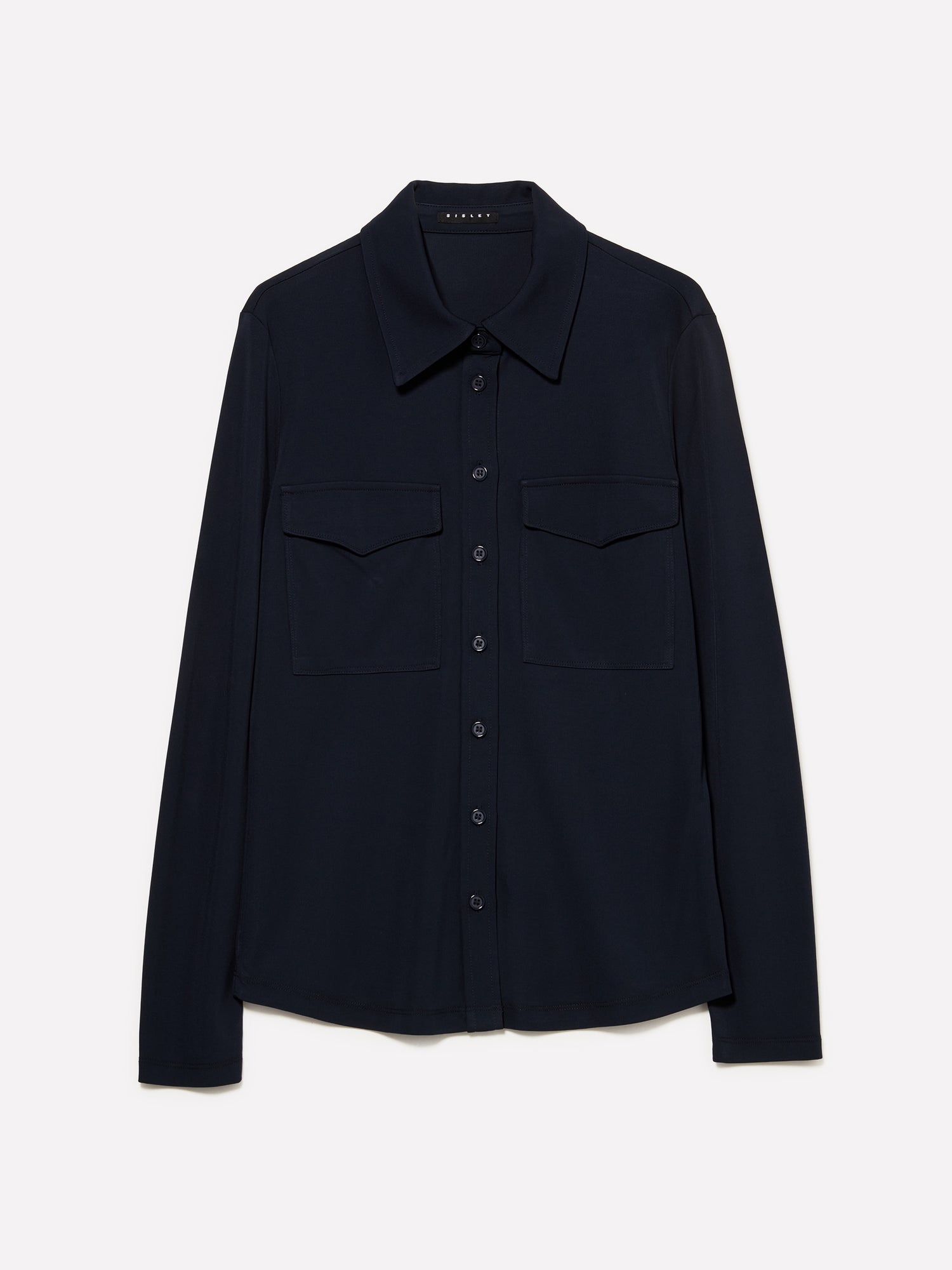 Camicia con tasche da donna blu scuro | Sisley Outlet