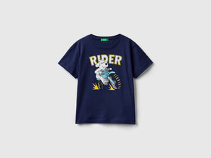 T-shirt con dettagli fluo
