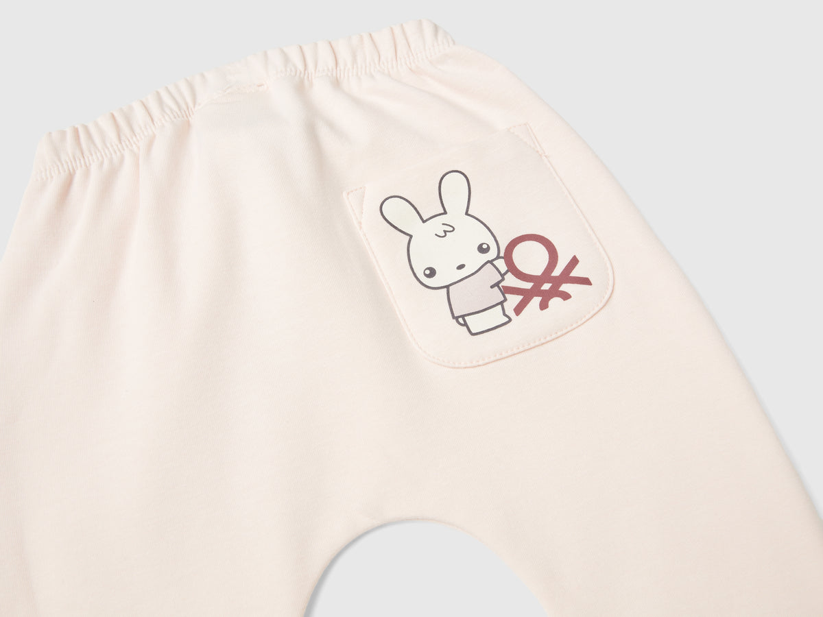 Warm sweatshirt trousers with pocket