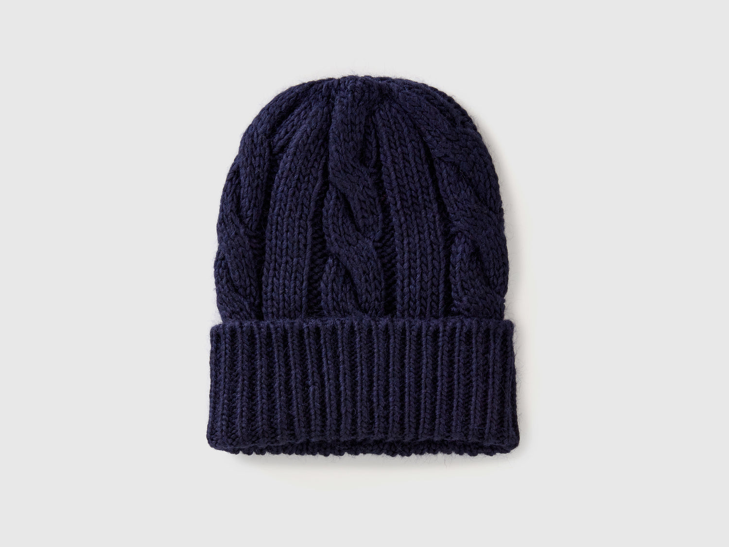 Berretto in misto lana e alpaca da uomo blu scuro | Benetton Outlet