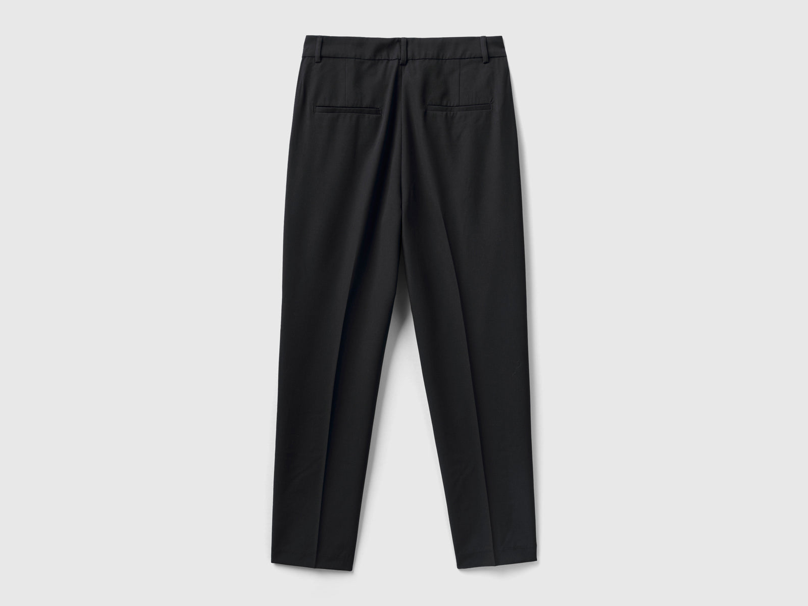 Pantaloni in misto viscosa da donna nero 2 | Benetton Outlet