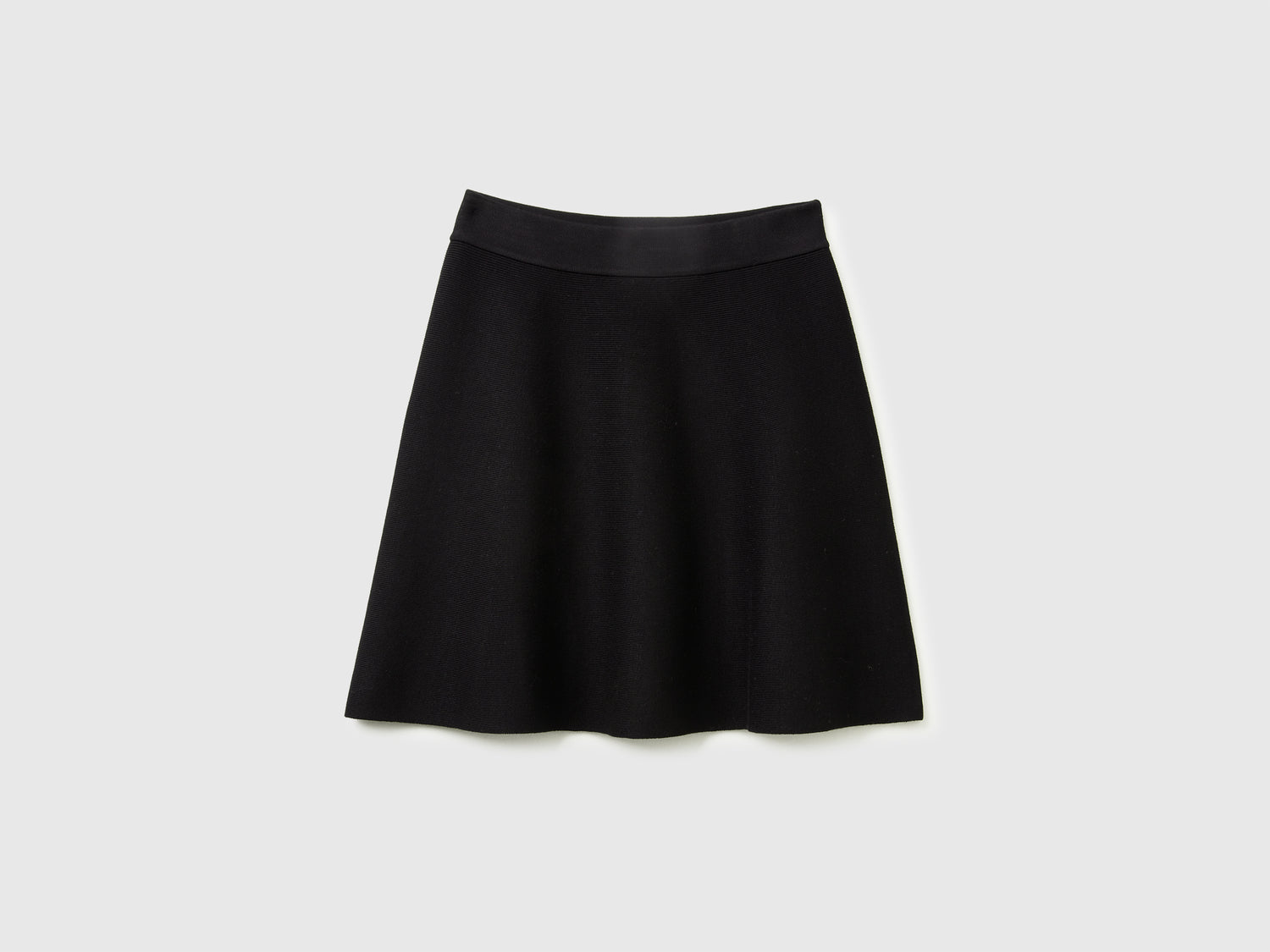 Minigonna in maglia da donna nero | Benetton Outlet