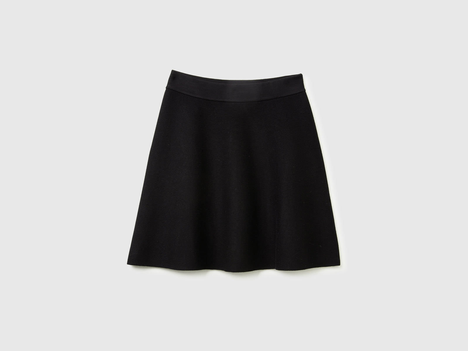 Minigonna in maglia da donna nero | Benetton Outlet