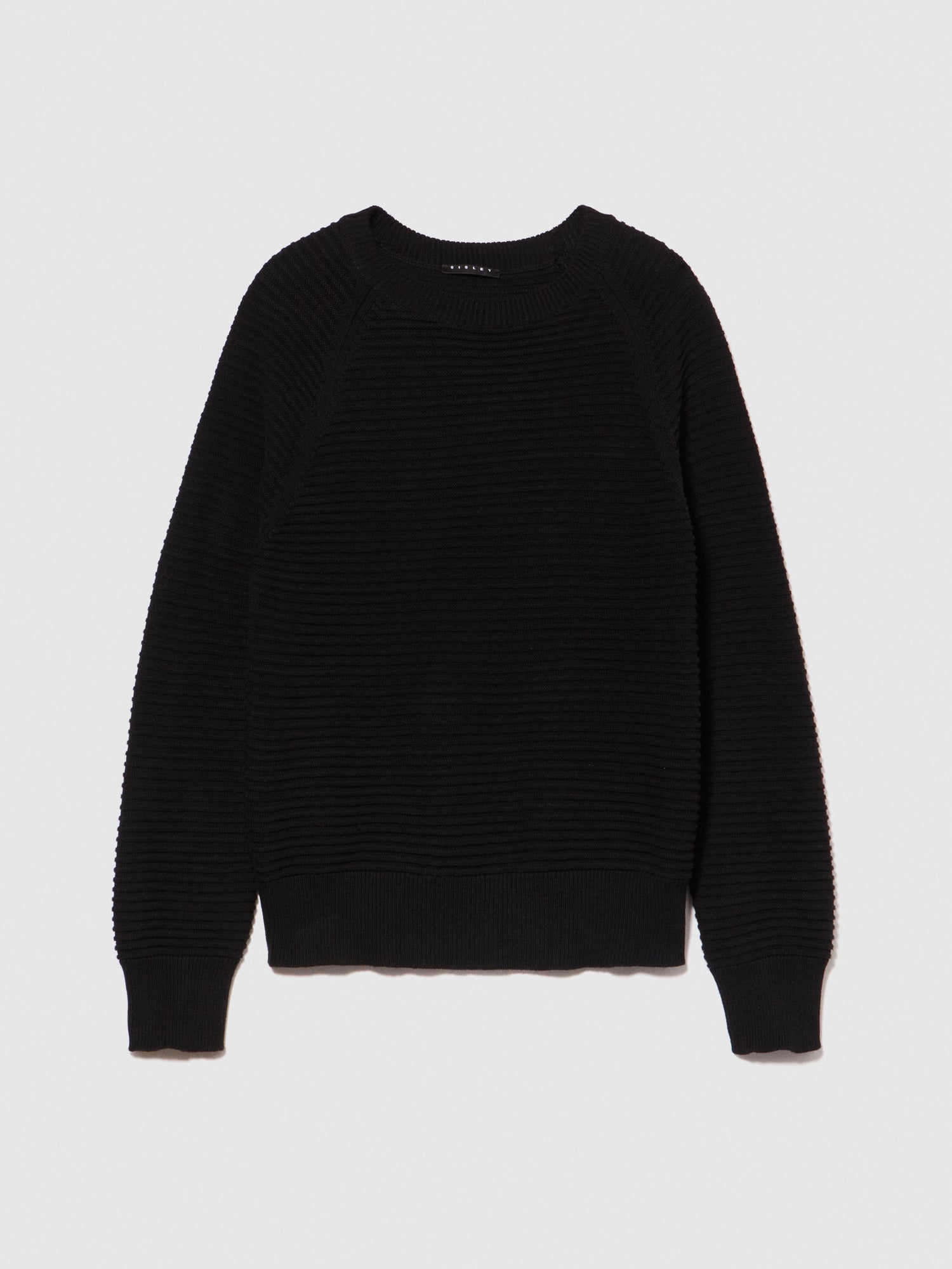Maglia tinta unita da donna nero | Sisley Outlet