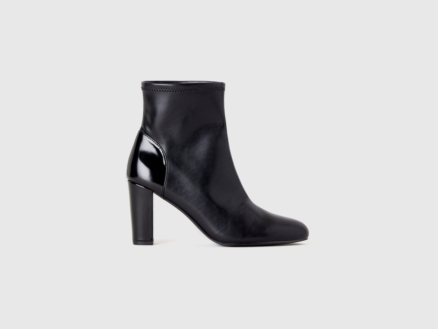 Tronchetti stretch con tacco da donna nero | Benetton Outlet