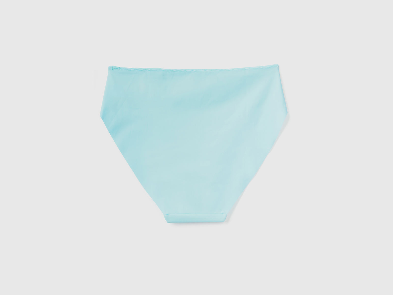 Mutande dal taglio basico in tessuto elasticizzato con bordi a taglio vivo da donna turchese 2 | Benetton Outlet