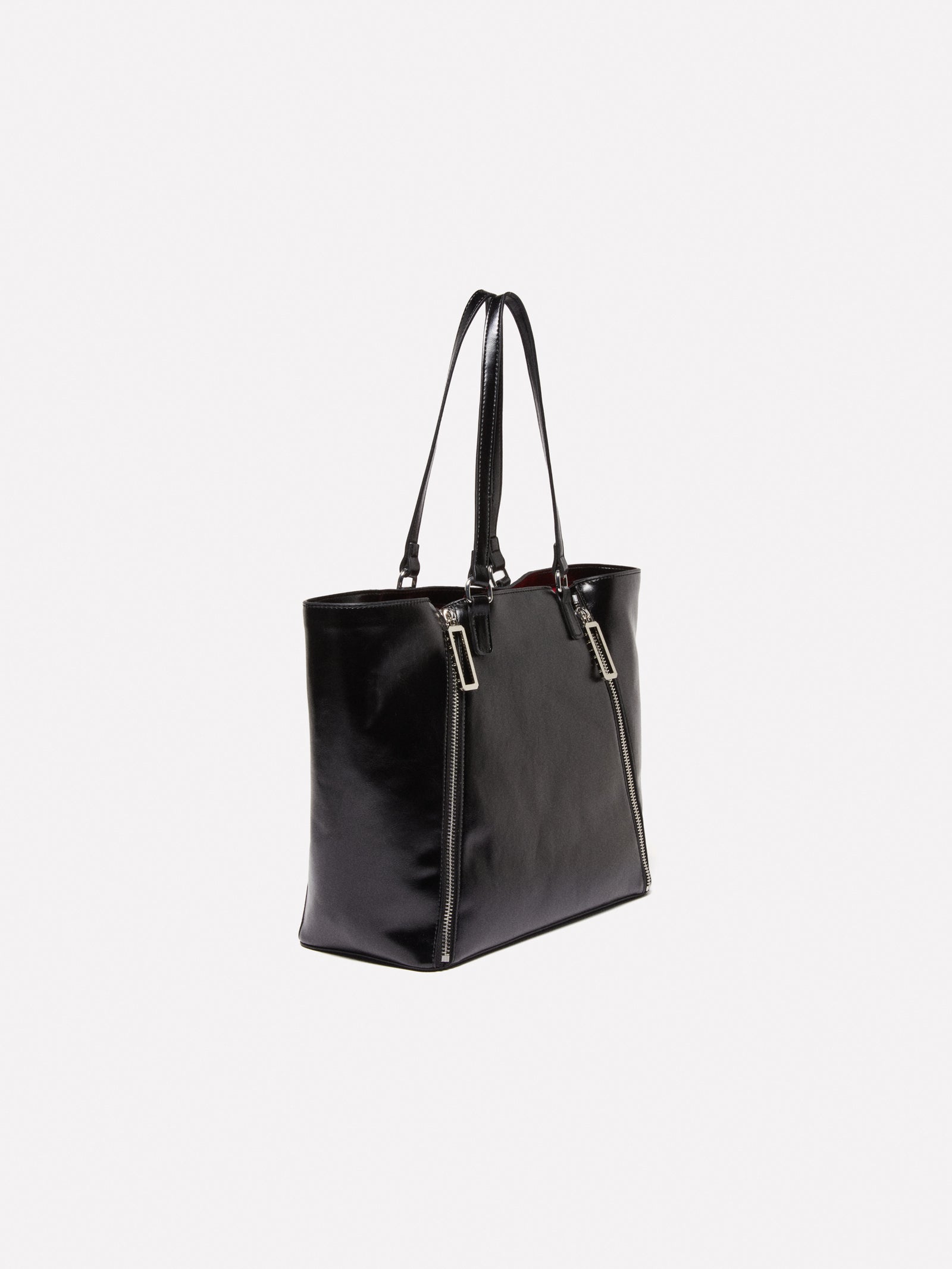 Shopper con cerniere da donna nero 4 | Sisley Outlet