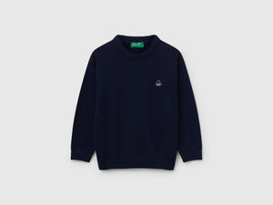 Maglioncino in puro cotone con logo